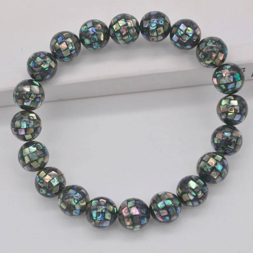 10MM New Zealand Abalone Shell Bead Stretch Bracelet 8 Inch Fashion Jewelry For Woman Gift G278
10MM New Zealand Abalone Shell Bead Stretch Bracelet 8 Inch Fashion Jewelry For Woman Gift G278