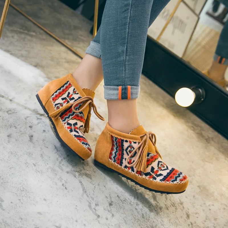 COSIDRAM 2018 Flock Ankle Women Boots Plus Size 42 43 Ladies Shoes Wedges Increased Within Winter Female Botas SNE-103
COSIDRAM 2018 Flock Ankle Women Boots Plus Size 42 43 Ladies Shoes Wedges Increased Within Winter Female Botas SNE-103