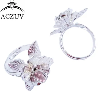 100pcs Silver Plated Copper Metal Stereo flowers Adjustable Ring Blank Bezel Ring Base Tray Findings TJZT068
100pcs Silver Plated Copper Metal Stereo flowers Adjustable Ring Blank Bezel Ring Base Tray Findings TJZT068