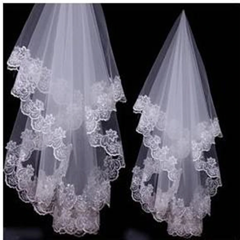 Elegant White/Ivory One Layers Tulle Net Tulle Bride Veil 1.5m Long Lace Edge Tulle Veil For Wedding New Free Shipping
Elegant White/Ivory One Layers Tulle Net Tulle Bride Veil 1.5m Long Lace Edge Tulle Veil For Wedding New Free Shipping