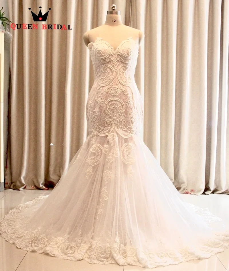 Custom Made 100% Real Photo Mermaid Cap Sleeve Lace Pearls Sexy Romantic Wedding Dresses Vestido De Noiva KB02
Custom Made 100% Real Photo Mermaid Cap Sleeve Lace Pearls Sexy Romantic Wedding Dresses Vestido De Noiva KB02