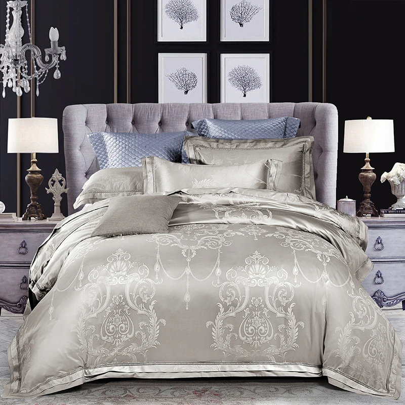 4/6Pcs Luxury Silk Cotton Jacquard European Classic Bedding set Hollow edge Duvet Cover Set Bed Sheet Pillowcase Queen King Size
4/6Pcs Luxury Silk Cotton Jacquard European Classic Bedding set Hollow edge Duvet Cover Set Bed Sheet Pillowcase Queen King Size