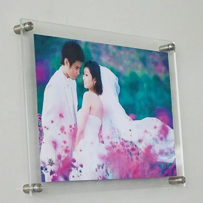 Image Wholesale Transparent Crystal Effect Acrylic Photo Frame A3 Picture Frame  Outline Border 455x335x8mm Can Customize Any Size