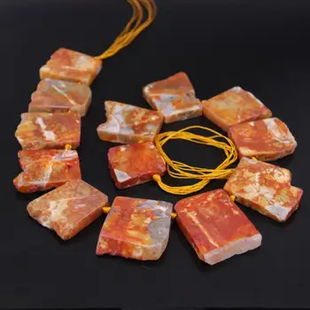 15.5"strand Large Crack Orange Raw Agates Top Drilled Slab Slice Beads,Natural Gems Nugget pendant graduated Nacklace Jewelry
15.5"strand Large Crack Orange Raw Agates Top Drilled Slab Slice Beads,Natural Gems Nugget pendant graduated Nacklace Jewelry