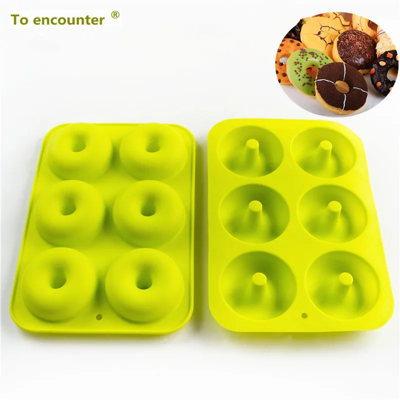 1 Pc 6 Holes Donuts Mold Silicone Round Shape Doughnuts Mold Jelly Fondant Mold Cake Chocolate Decoration Baking Pastry Tools
1 Pc 6 Holes Donuts Mold Silicone Round Shape Doughnuts Mold Jelly Fondant Mold Cake Chocolate Decoration Baking Pastry Tools