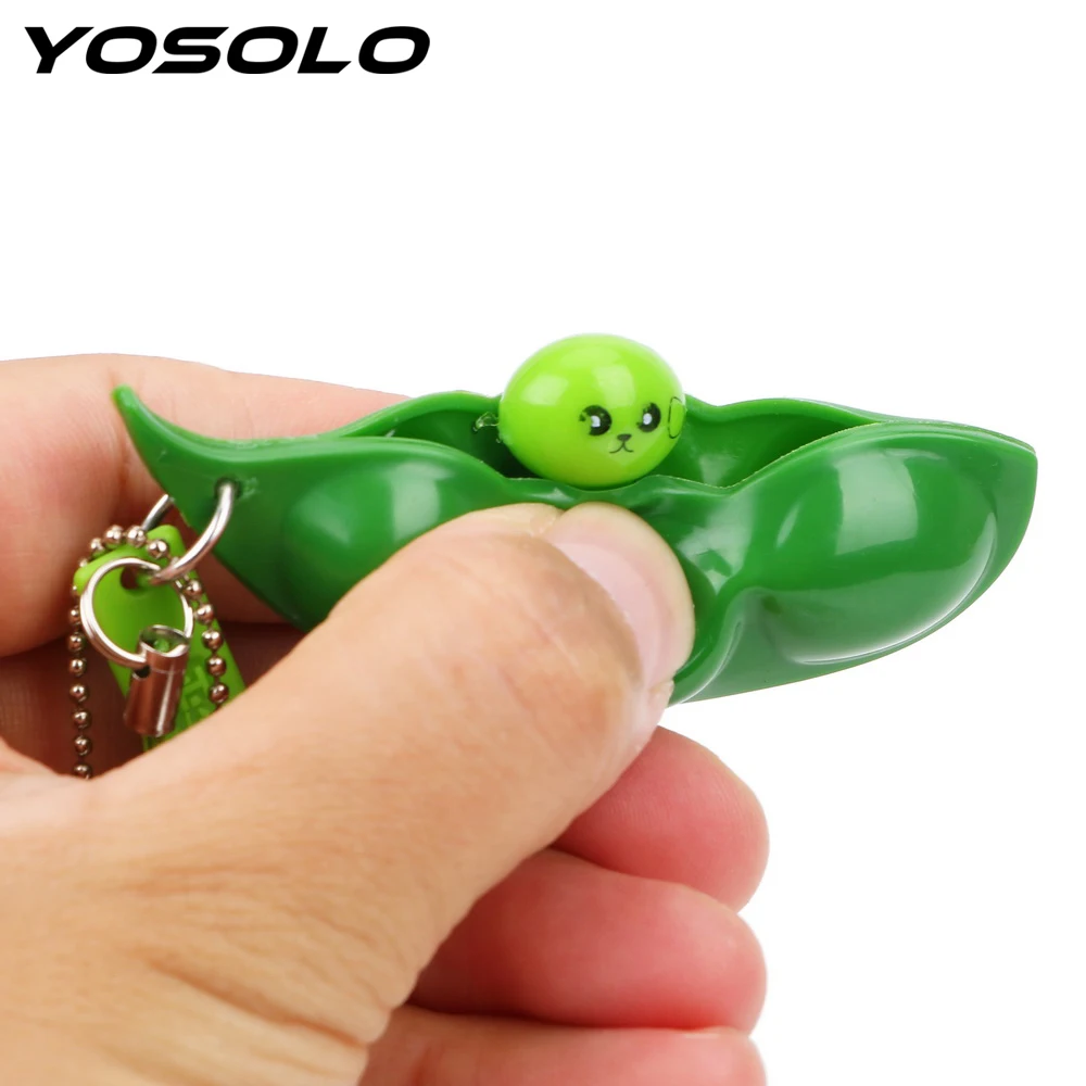 YOSOLO Extrusion Pea Bean Car Styling Soybean Edamame Keychain Key Chain Stress Relieve Creative Fun Beans Toys Car Key Rings
YOSOLO Extrusion Pea Bean Car Styling Soybean Edamame Keychain Key Chain Stress Relieve Creative Fun Beans Toys Car Key Rings
