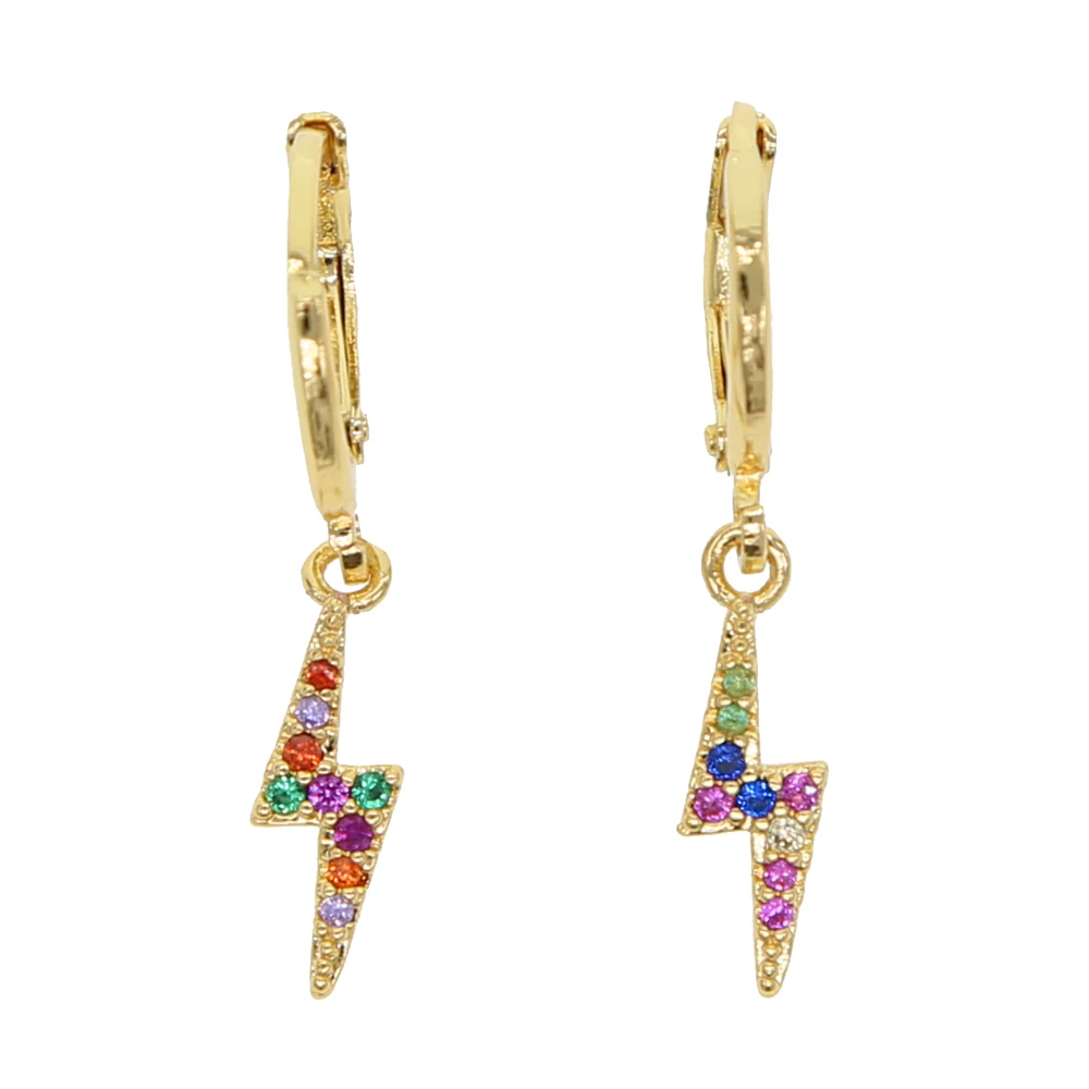 rainbow cz bolt lightning charm drop earring fashion lovely women girl colorful jewelry 2019 summer new
rainbow cz bolt lightning charm drop earring fashion lovely women girl colorful jewelry 2019 summer new