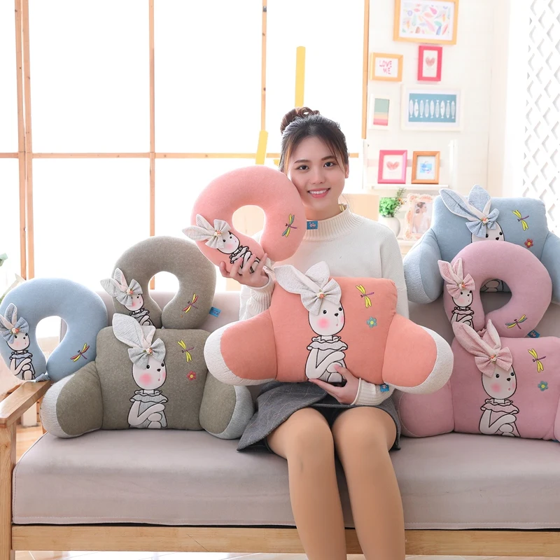 Plush Toys Rabbit U-shaped Pillow and Waist Pillow Stuffed toy for Children's Gift
Plush Toys Rabbit U-shaped Pillow and Waist Pillow Stuffed toy for Children's Gift