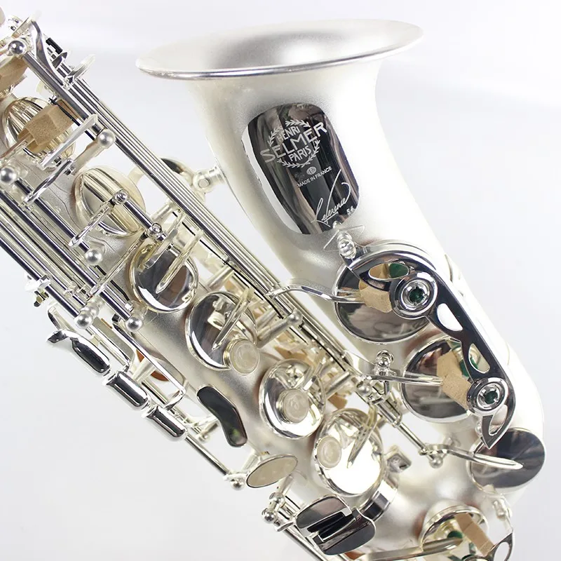 French original Alto Saxophone Selma SAS-R54 Matte silver alto sax Professional Matte 54 With mouthpiece & bag free shipping
French original Alto Saxophone Selma SAS-R54 Matte silver alto sax Professional Matte 54 With mouthpiece & bag free shipping