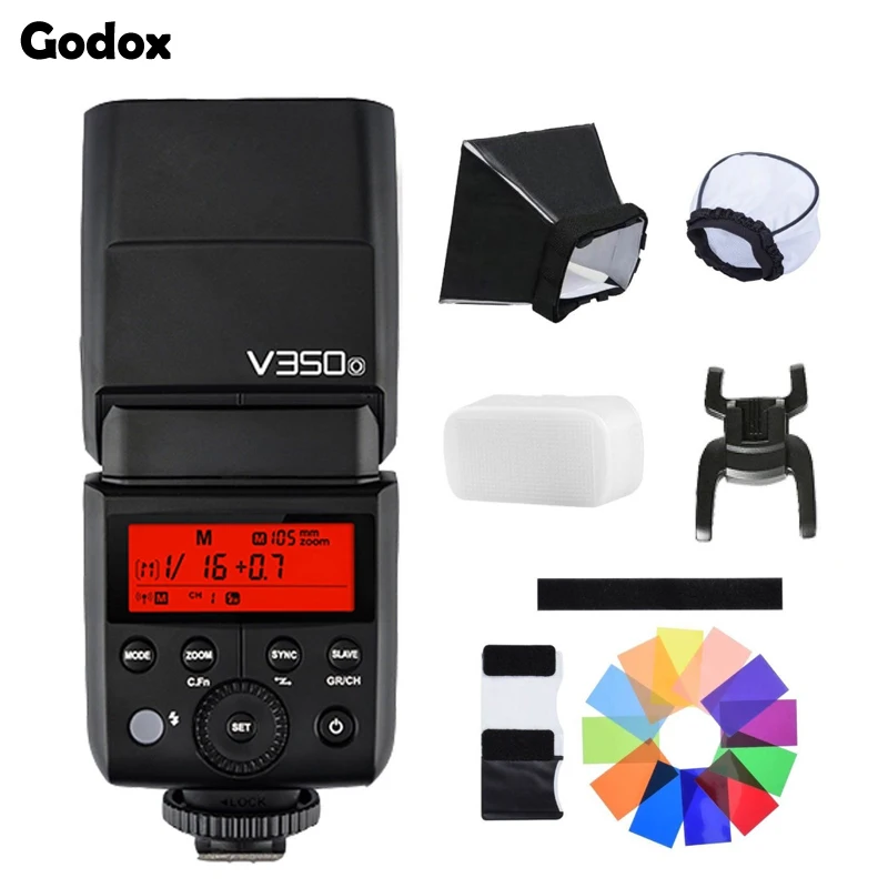 Godox V350O TTL HSS 1/8000s GN36 0.1s~1.7s Recycle Li-ion Battery Camera Speedlite Flash for Olympus/ Panasonic
Godox V350O TTL HSS 1/8000s GN36 0.1s~1.7s Recycle Li-ion Battery Camera Speedlite Flash for Olympus/ Panasonic
