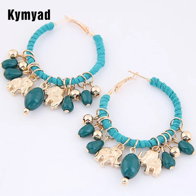 Kymyad Fashion Bohemian Earrings For Women Elephant Charm Earrings Resin Beads Statement Jewelry Gold Color Big Earings Jewelry
Kymyad Fashion Bohemian Earrings For Women Elephant Charm Earrings Resin Beads Statement Jewelry Gold Color Big Earings Jewelry