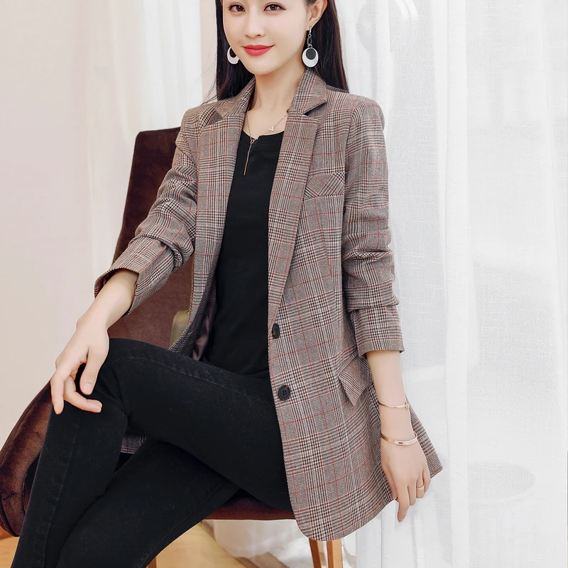 High quality New women blazers and jackets Spring and autumn Plaid blaser feminino jacket veste femme tailleur ladies blazers
High quality New women blazers and jackets Spring and autumn Plaid blaser feminino jacket veste femme tailleur ladies blazers
