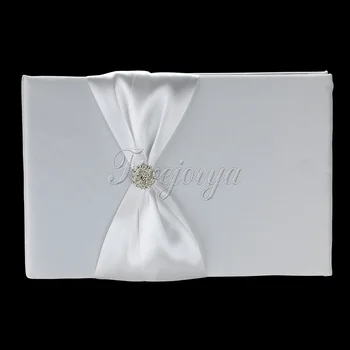 White Wedding Guest Book 16cm x 25cm With Diamante Buckle Satin Ribbons Bow For Party Wedding Decor Register Supplies
White Wedding Guest Book 16cm x 25cm With Diamante Buckle Satin Ribbons Bow For Party Wedding Decor Register Supplies