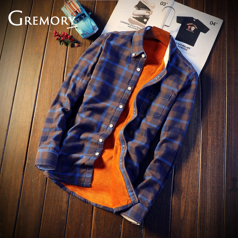 Shirt Men Plaid Flannel Shirts Mens Casual Autumn Winter Spring Thick Warm Fleece Cotton Long Sleeve Shirt 5XL Camisa SA-0
Shirt Men Plaid Flannel Shirts Mens Casual Autumn Winter Spring Thick Warm Fleece Cotton Long Sleeve Shirt 5XL Camisa SA-0