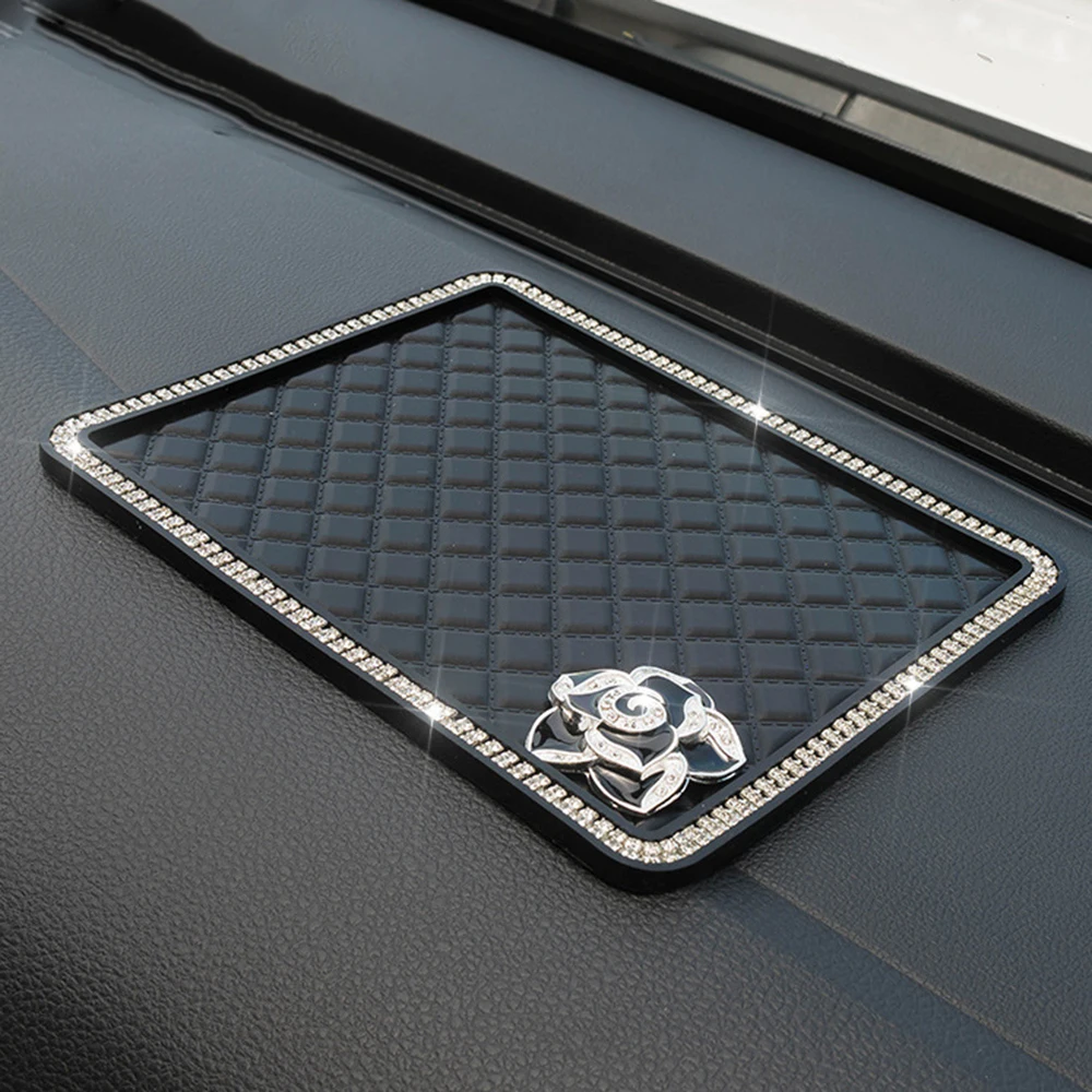 Car Ornament Anti-slip Mat With Diamond Flower Silicone Decoration Non-slip Pad Auto Interior Car Dashboard For GPS Cell phone
Car Ornament Anti-slip Mat With Diamond Flower Silicone Decoration Non-slip Pad Auto Interior Car Dashboard For GPS Cell phone