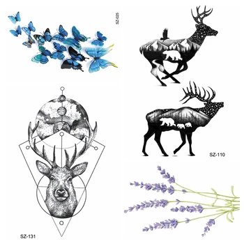 Reindeer Elk Small Temporary Tattoo Women Body Arm Tattoo Stickers Men Wrist Geometric Chain Deer Waterprof Lavender Tatoos
Reindeer Elk Small Temporary Tattoo Women Body Arm Tattoo Stickers Men Wrist Geometric Chain Deer Waterprof Lavender Tatoos