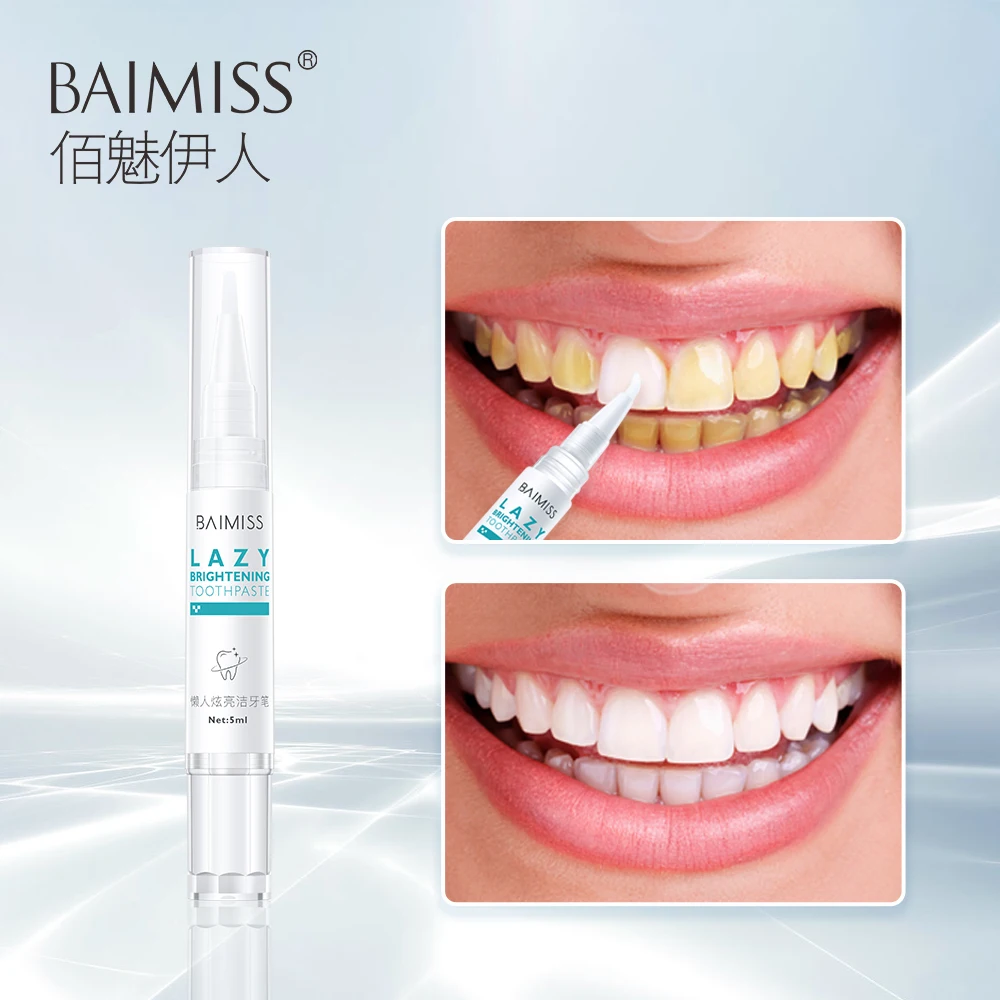 Baimiss Teeth Whitening Pen Serum Toothpaste Toothbrush Cleansing Dental Tools Essence Gel Oral Hygiene Remove Plaque Stains 5ml
Baimiss Teeth Whitening Pen Serum Toothpaste Toothbrush Cleansing Dental Tools Essence Gel Oral Hygiene Remove Plaque Stains 5ml