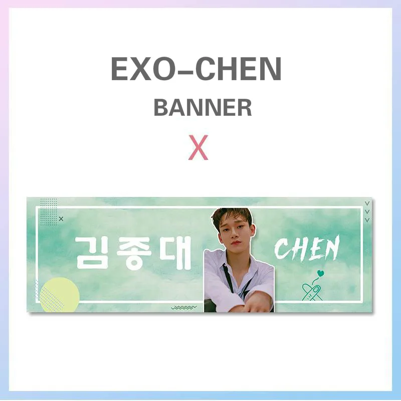 

[MYKPOP]EXO - CHEN, Banner Concert Airport Supporting Banner KPOP Fans Collection SA19071409