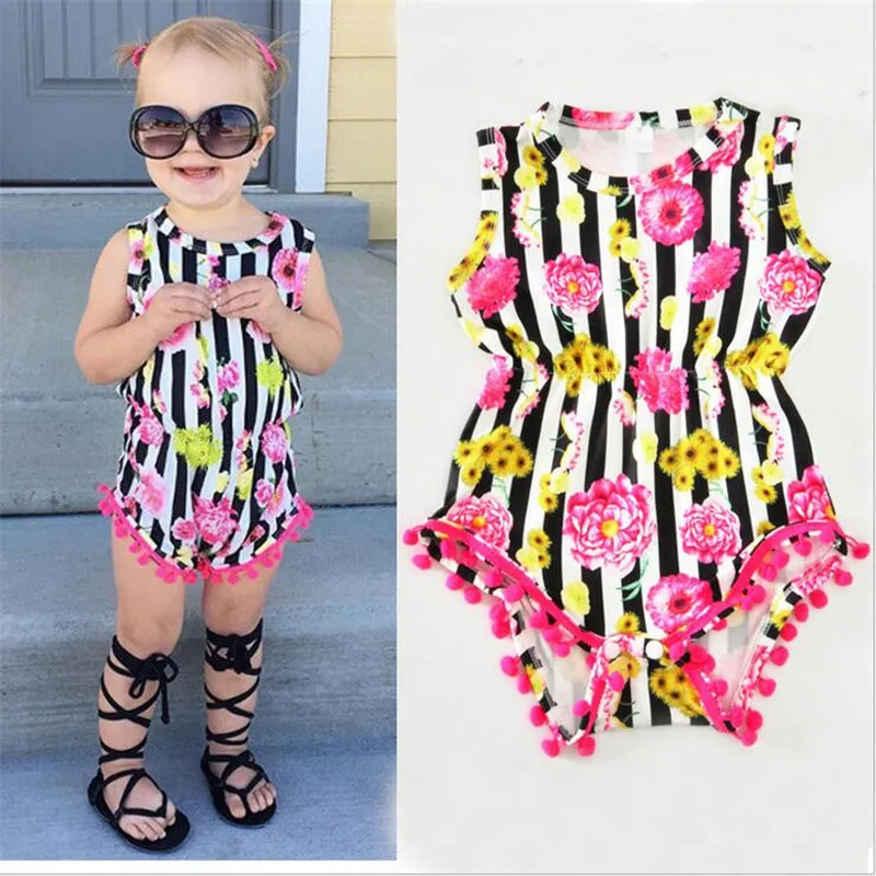 2017 Summer Baby Jumpsuit Tassel Design Toddler Girls Clothing Kids Clothes Overalls for Newborns Girl outfit floral romper A166
2017 Summer Baby Jumpsuit Tassel Design Toddler Girls Clothing Kids Clothes Overalls for Newborns Girl outfit floral romper A166