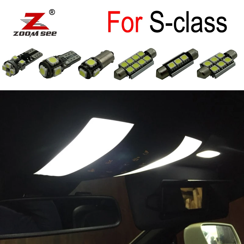 Motors Car Truck Interior Lights 19 Pcs Xenon White Led