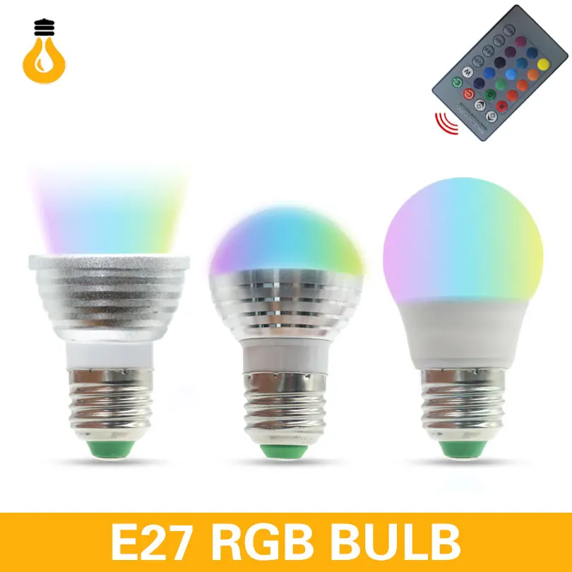 1Pcs E27 E14 LED RGB Bulb lamp AC110V 220V 5W LED RGB Spot light dimmable magic Holiday RGB lighting+IR Remote Control 16 colors
1Pcs E27 E14 LED RGB Bulb lamp AC110V 220V 5W LED RGB Spot light dimmable magic Holiday RGB lighting+IR Remote Control 16 colors