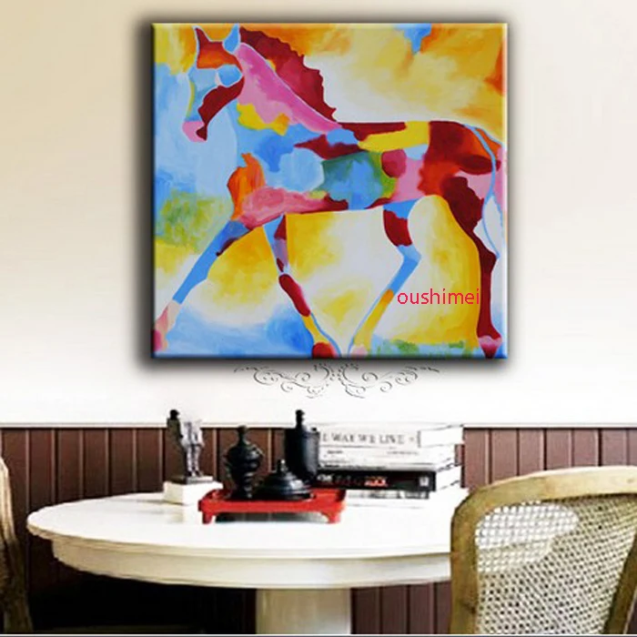 Handmade Oil Painting Colourful Horse Paintings Abstract Animal Canvas Painting For Living Room Decor Wall Pictures
Handmade Oil Painting Colourful Horse Paintings Abstract Animal Canvas Painting For Living Room Decor Wall Pictures