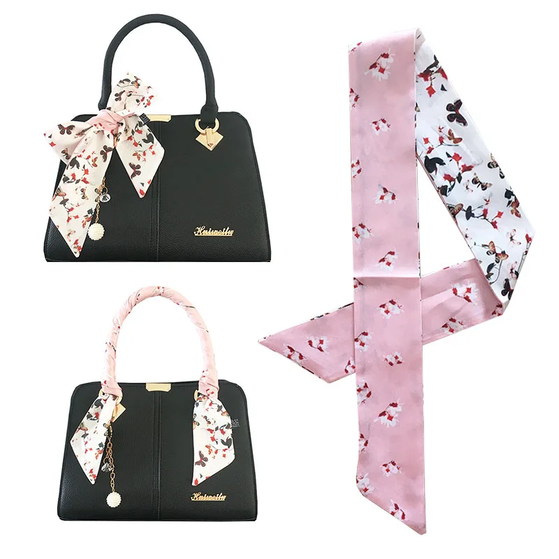 2019 New Butterfly Small Floral Print Silk Scarf Black White Pink Bag Scarves Women Head Skinny Scarf Handle Bag Ribbon Wrap
2019 New Butterfly Small Floral Print Silk Scarf Black White Pink Bag Scarves Women Head Skinny Scarf Handle Bag Ribbon Wrap