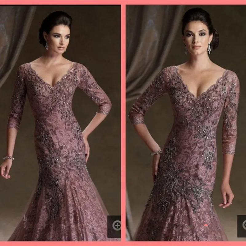 2017 charming mermaid plus size long mother of the bride dresses with 3/4 sleeve v neckline beading vestido de madrinha
2017 charming mermaid plus size long mother of the bride dresses with 3/4 sleeve v neckline beading vestido de madrinha