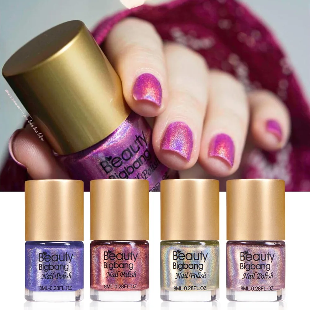 BeautyBigBang 12 Colors 8ml Holographic Holo Glitter Nail Polish Hologram Effect Varnish for Nails nail art tools
BeautyBigBang 12 Colors 8ml Holographic Holo Glitter Nail Polish Hologram Effect Varnish for Nails nail art tools