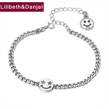 2019 Survival Girl Smiley face Star Bracelet 100% 925 Sterling Silver Jewelry Women Creative Name friendship Bracelet Bangle B61
2019 Survival Girl Smiley face Star Bracelet 100% 925 Sterling Silver Jewelry Women Creative Name friendship Bracelet Bangle B61