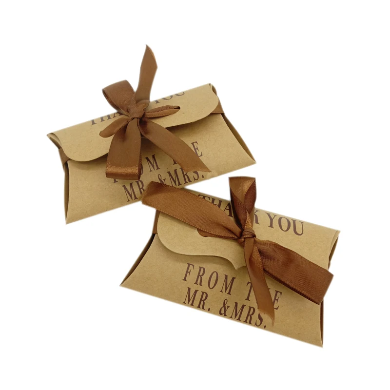 10 Pcs/lot Romantic Pillow Shape Kraft Paper Candy Gift small bag Box With ribbonfor Packaging Bags Wedding & Party Favors
10 Pcs/lot Romantic Pillow Shape Kraft Paper Candy Gift small bag Box With ribbonfor Packaging Bags Wedding & Party Favors