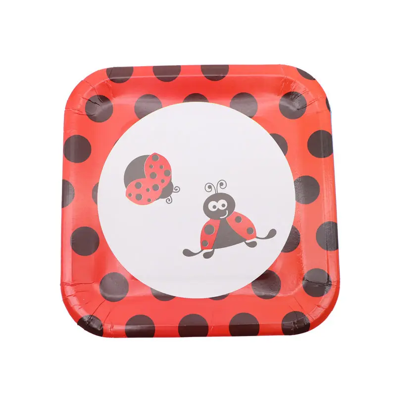 Ladybug 10pcs/lot Plates Disposable plate Cartoon Decoration Tableware Paper Plate for Chirldren party
Ladybug 10pcs/lot Plates Disposable plate Cartoon Decoration Tableware Paper Plate for Chirldren party