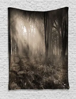 Tapestry Gothic Decor by, Photo of Dark Forest Scenery with Sunbeams and Fog Vintage Nostalgic Colors ,Wall Hanging Tapestry
Tapestry Gothic Decor by, Photo of Dark Forest Scenery with Sunbeams and Fog Vintage Nostalgic Colors ,Wall Hanging Tapestry