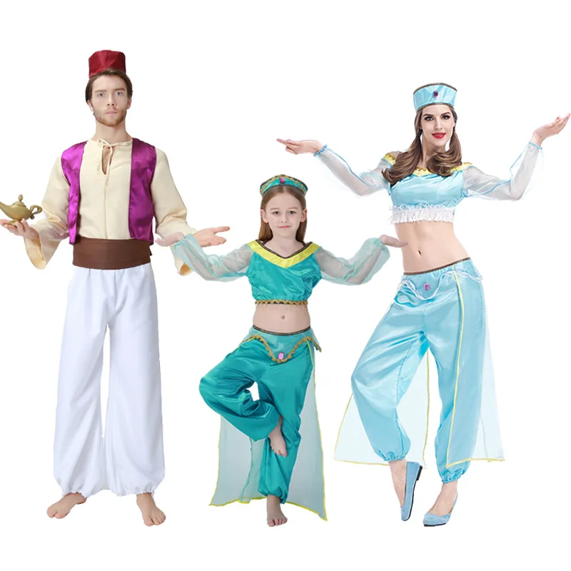 Free shipping Aladdin and the magic lamp Cosplay Costumes Aladin& Jasmine Princess Adult/Grils Stage Dance Family Clothes Suit
Free shipping Aladdin and the magic lamp Cosplay Costumes Aladin& Jasmine Princess Adult/Grils Stage Dance Family Clothes Suit