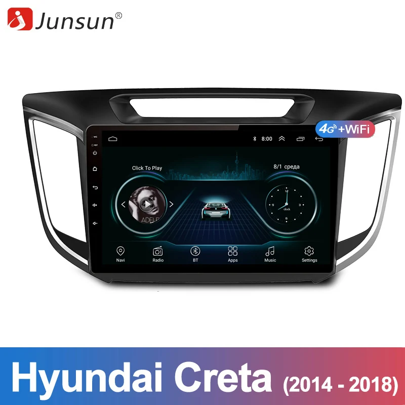 Junsun 2 Din Multimedia Video Player Android 8.1 GPS Navigation Radio WIFI OBD2 For for hyundai ix25 2014-2018 creta no dvd slot
Junsun 2 Din Multimedia Video Player Android 8.1 GPS Navigation Radio WIFI OBD2 For for hyundai ix25 2014-2018 creta no dvd slot