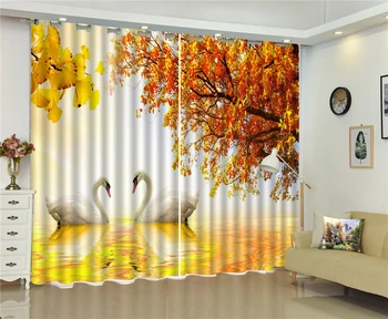 Custom 3D Curtain Red Leafy Fire Fantasy Swan Lake Couple Swan Landscape Beautiful High-End Shading 3d Landscape Curtains
Custom 3D Curtain Red Leafy Fire Fantasy Swan Lake Couple Swan Landscape Beautiful High-End Shading 3d Landscape Curtains