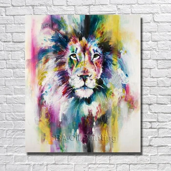 Free Shipping Cheap Canvas100% Hand painted Abstract Lion Oil Painting Modern Living Room Wall Decor Picture no Framed
Free Shipping Cheap Canvas100% Hand painted Abstract Lion Oil Painting Modern Living Room Wall Decor Picture no Framed