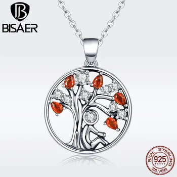 Authentic 100% 925 Sterling Silver Red & Green CZ Family Tree of Life Round Pendant Necklaces for Women Silver Jewelry
Authentic 100% 925 Sterling Silver Red & Green CZ Family Tree of Life Round Pendant Necklaces for Women Silver Jewelry