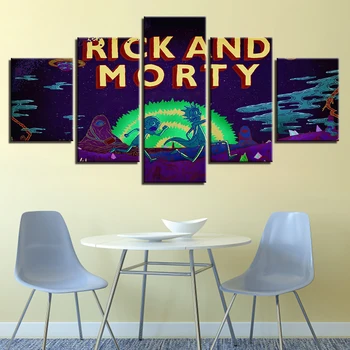 Vintage Pictures Home Decoration 5 Panel Cartoon Rick And Morty Framework Paintings On Canvas Posters And Prints On The Wall
Vintage Pictures Home Decoration 5 Panel Cartoon Rick And Morty Framework Paintings On Canvas Posters And Prints On The Wall
