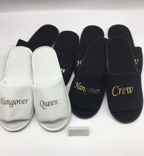 customize black white wedding bridesmaid bride spa slippers day hen night out girl Hangover Crew Bachelorette party favors gifts
customize black white wedding bridesmaid bride spa slippers day hen night out girl Hangover Crew Bachelorette party favors gifts