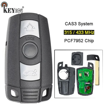 KEYECU 315MHz / 868MHz PCF7952 Chip CAS3 System Replacement Keyless-go 3 Button Remote Key Fob for BMW 3 5 Series X5 X6
KEYECU 315MHz / 868MHz PCF7952 Chip CAS3 System Replacement Keyless-go 3 Button Remote Key Fob for BMW 3 5 Series X5 X6