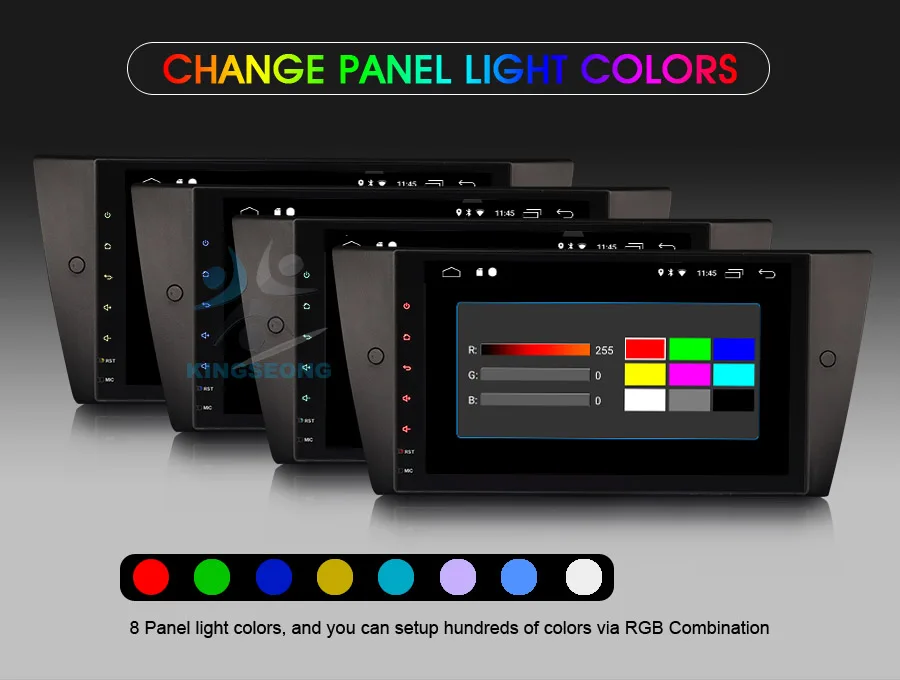 Best 9" Android 9.0 Autoradio DAB+ Car Stereo Radio OBD DVT-IN for BMW 3 Series E90 E91 E92 E93 GPS Sat Nav 4G+WIFI Bluetooth 10