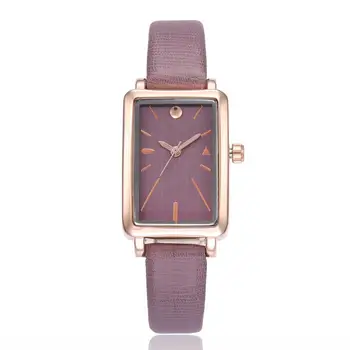 Women Rectangle Dial Faux Leather Band Fashion No Numbers Quartz Wrist Watch Bracelet
Women Rectangle Dial Faux Leather Band Fashion No Numbers Quartz Wrist Watch Bracelet