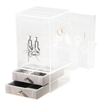 Jewelry Box For Women Jewelry Organizer Necklace Earrings & Bracelet Hanger Acrylic Display Storage Case Decor Gifts For Girls
Jewelry Box For Women Jewelry Organizer Necklace Earrings & Bracelet Hanger Acrylic Display Storage Case Decor Gifts For Girls