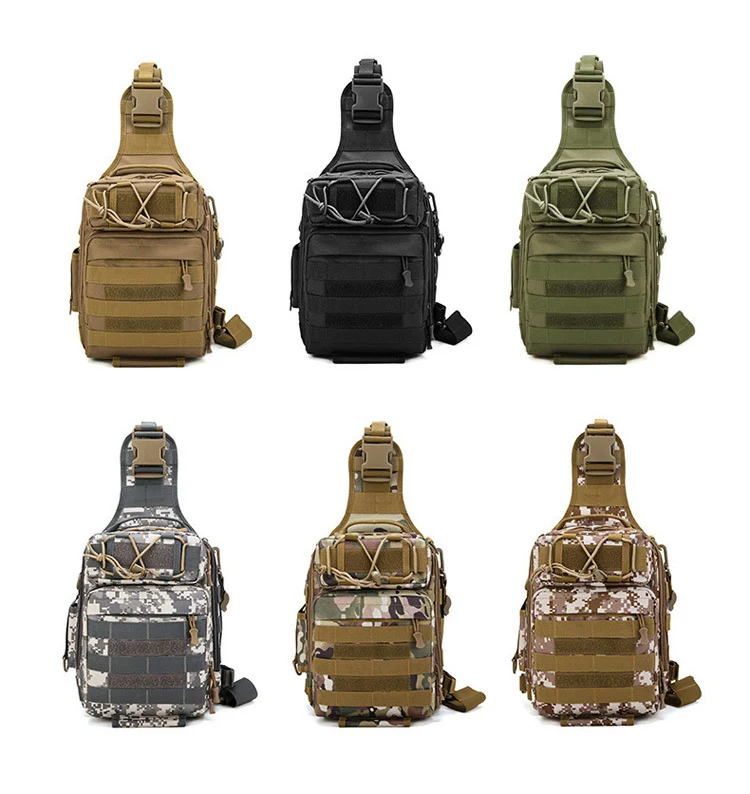 Tactical Chest bag Camouflage Hunting Shoulder Bag waterproof riding Pockets Military Nylon Camping Packpack Emergency Kits
Tactical Chest bag Camouflage Hunting Shoulder Bag waterproof riding Pockets Military Nylon Camping Packpack Emergency Kits