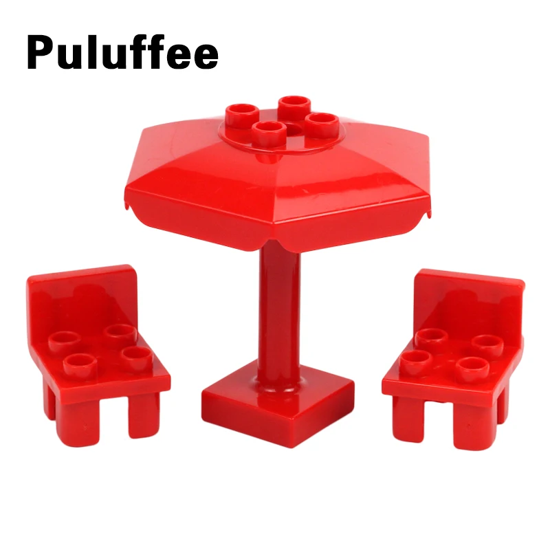 3Pcs Awning Big Size Bricks Set DIY Bricks Parts Compatible With Duplo Umbrella Chair Accessory Building Blocks Toys For Kid
3Pcs Awning Big Size Bricks Set DIY Bricks Parts Compatible With Duplo Umbrella Chair Accessory Building Blocks Toys For Kid