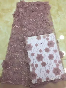 African Lace Fabric 2019 High Quality pink 3d Lace Embroidery Fabric 5Y Power beads Tulle Lace Fabric For Lace Evening Dresses 
African Lace Fabric 2019 High Quality pink 3d Lace Embroidery Fabric 5Y Power beads Tulle Lace Fabric For Lace Evening Dresses