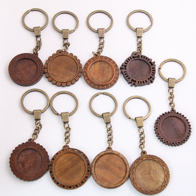 1pcs Round Wood Cabochon Settings Metal Keyring Accessories Diy Blank Wooden Base Trays For Bronze Key Chain
1pcs Round Wood Cabochon Settings Metal Keyring Accessories Diy Blank Wooden Base Trays For Bronze Key Chain