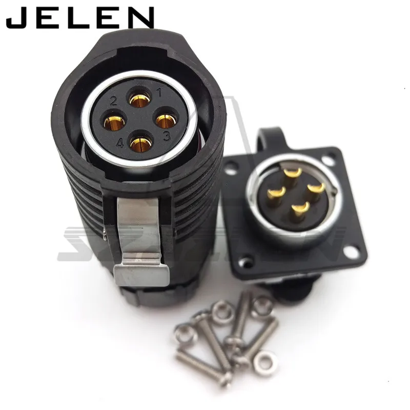 

XHE20, IP67 4pin Waterproof connectors, 4 pin cable connector plug socket Male Female