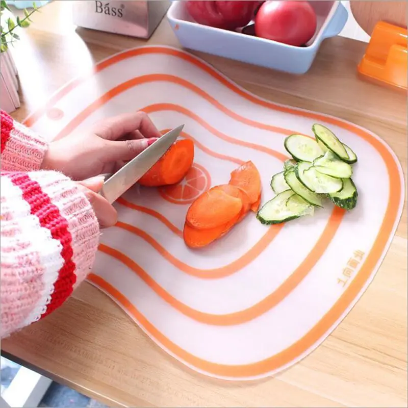 Plastic Non-slip Frosted Cutting Board Portable Fruit Vegetable Meat Cutting Pad Kitchen Tools Transparent Home Chopping Board
Plastic Non-slip Frosted Cutting Board Portable Fruit Vegetable Meat Cutting Pad Kitchen Tools Transparent Home Chopping Board